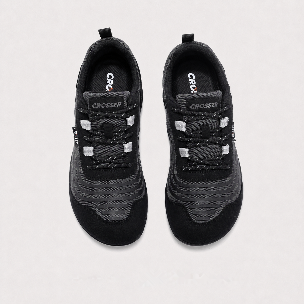 Wide-Toe Barefoot Walking Shoes — Black