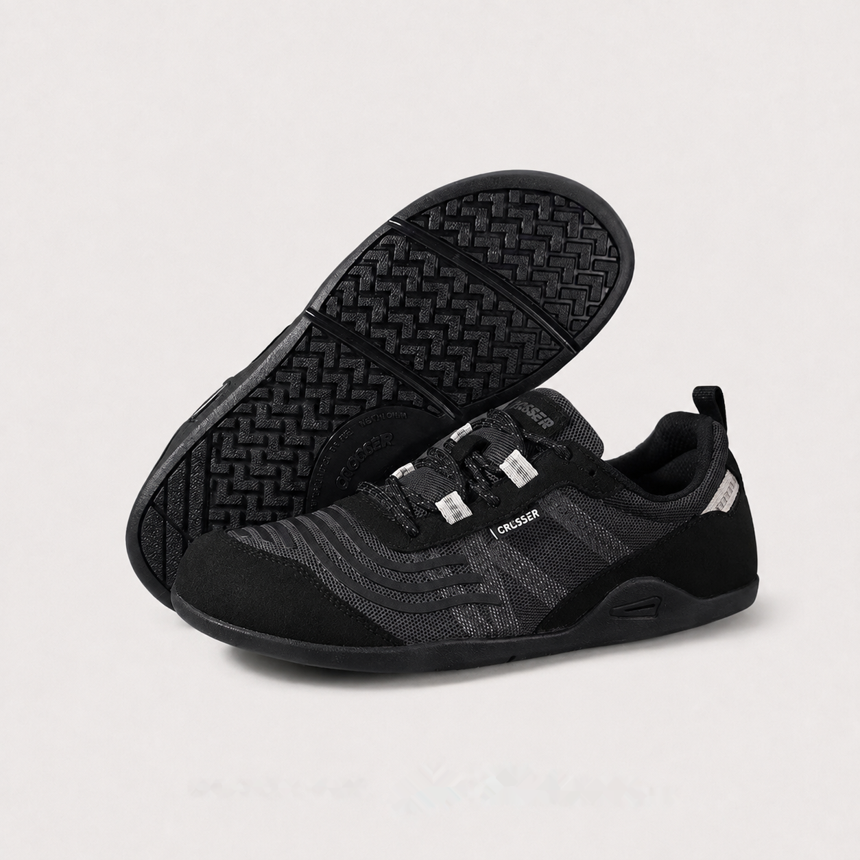 Wide-Toe Barefoot Walking Shoes — Black