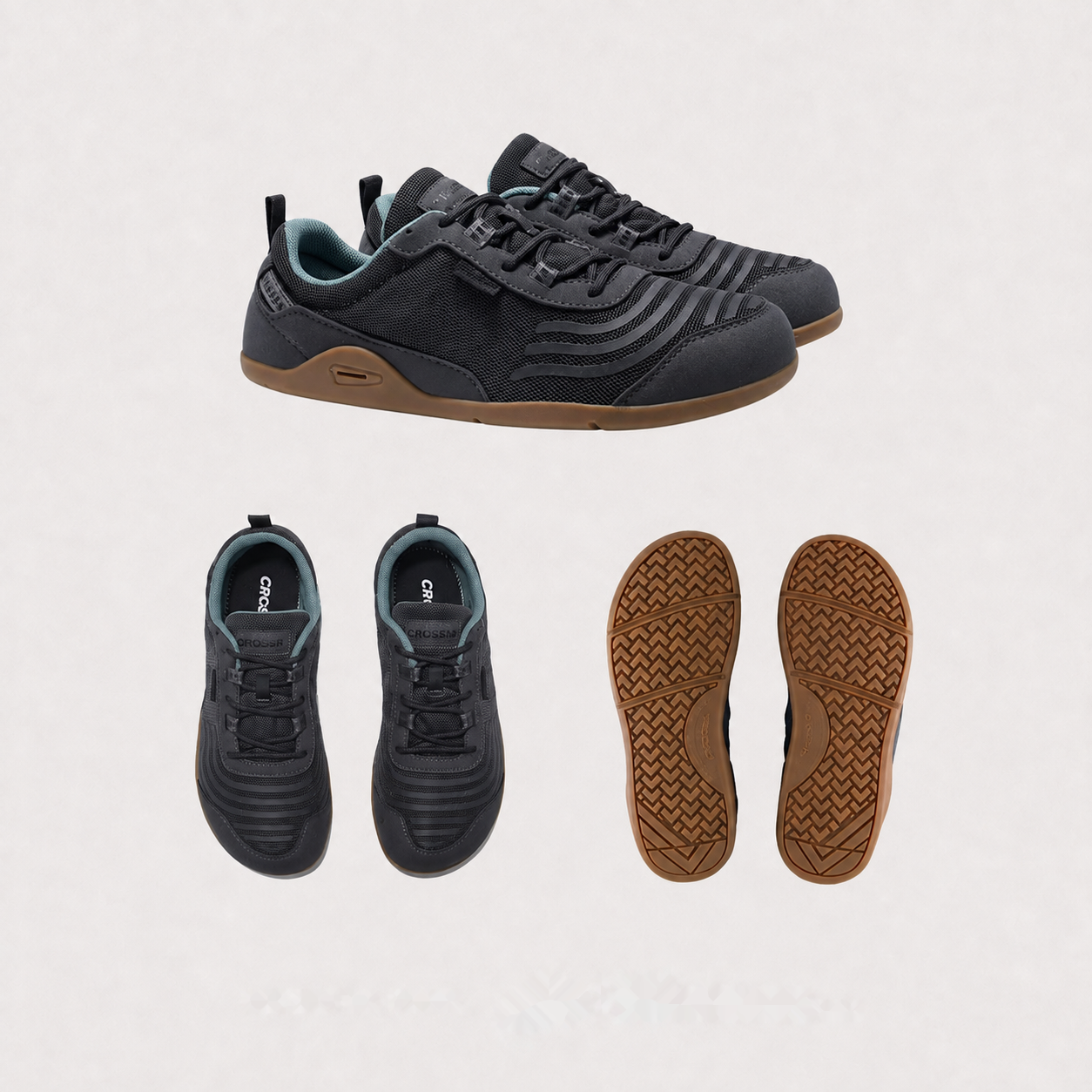 Wide-Toe Barefoot Walking Shoes — Black