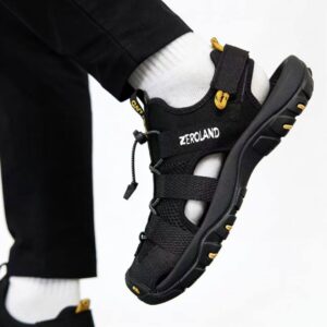 Closed-Toe Outdoor Sandals — Black