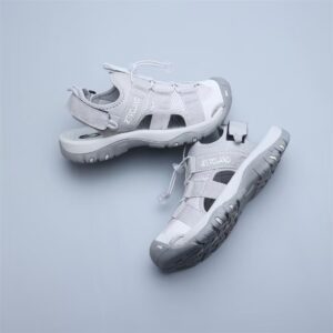 Closed-Toe Outdoor Sandals — Grey