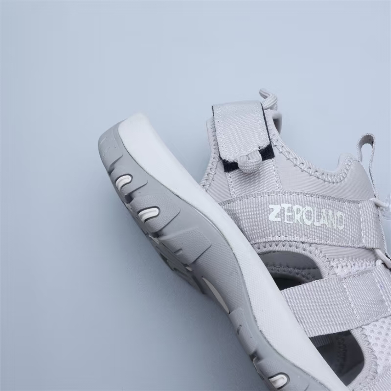 Closed-Toe Outdoor Sandals — Grey
