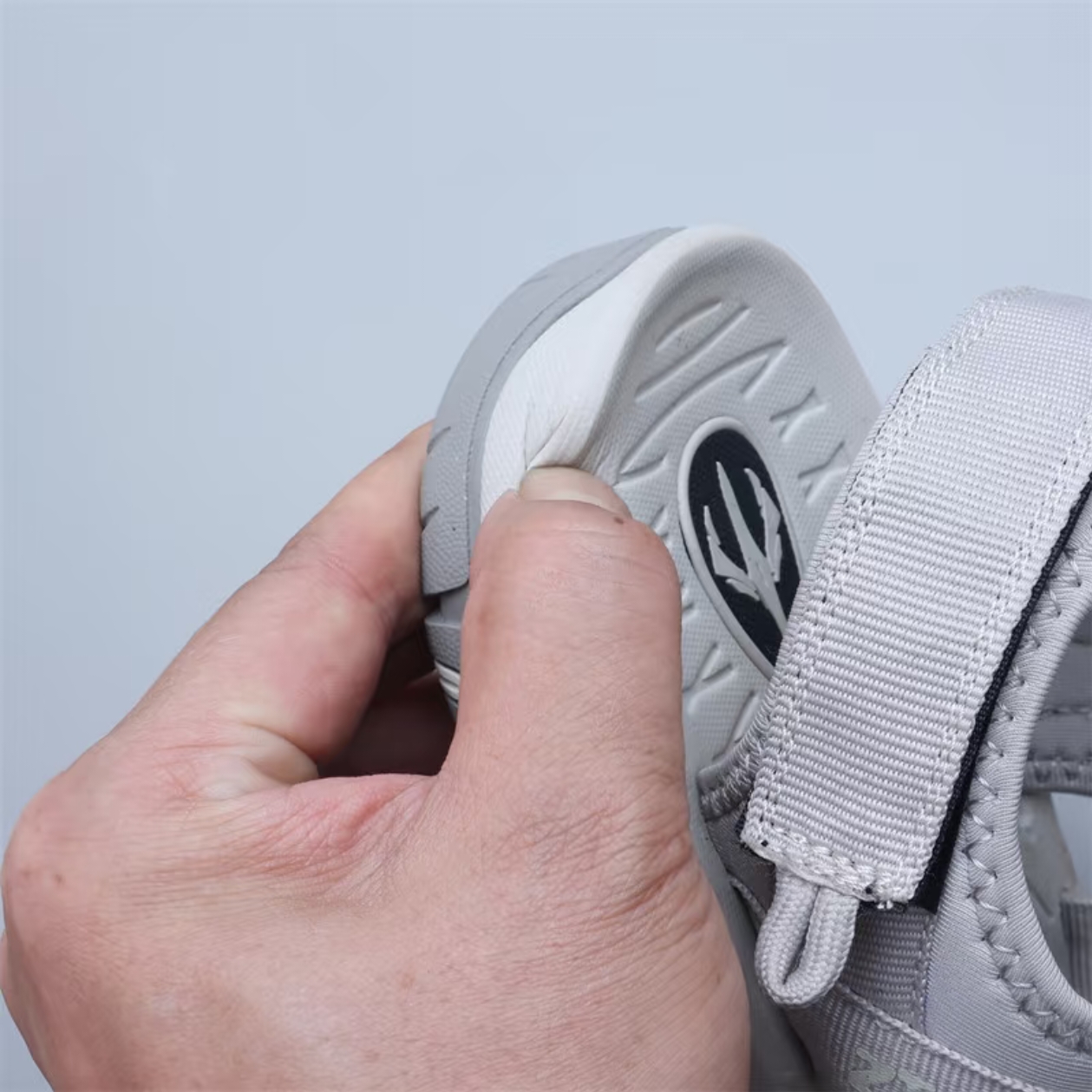 Closed-Toe Outdoor Sandals — Grey