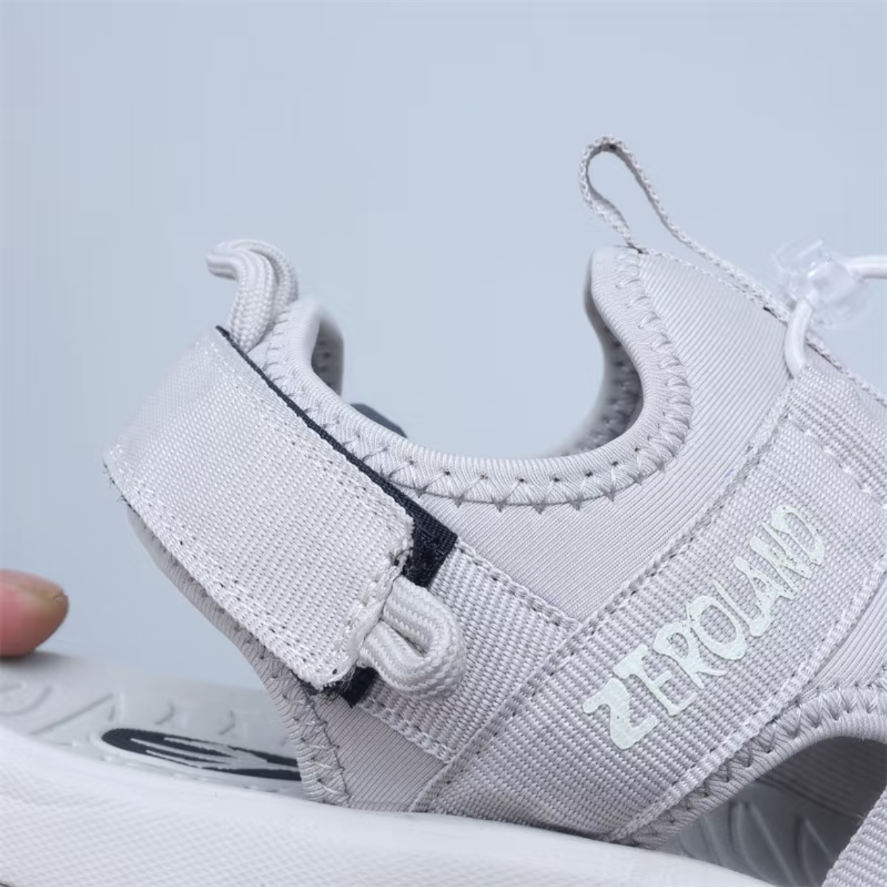 Closed-Toe Outdoor Sandals — Grey