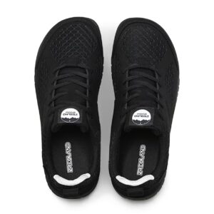 Mesh-Panel Everyday Sneakers — Black
