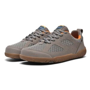 Mesh-Panel Everyday Sneakers — Grey