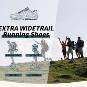 Wide-Toe Trail Running Shoes — Off White