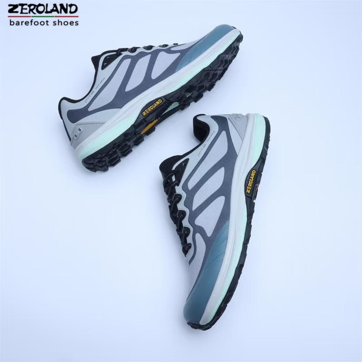 Wide-Toe Trail Running Shoes — Light Blue