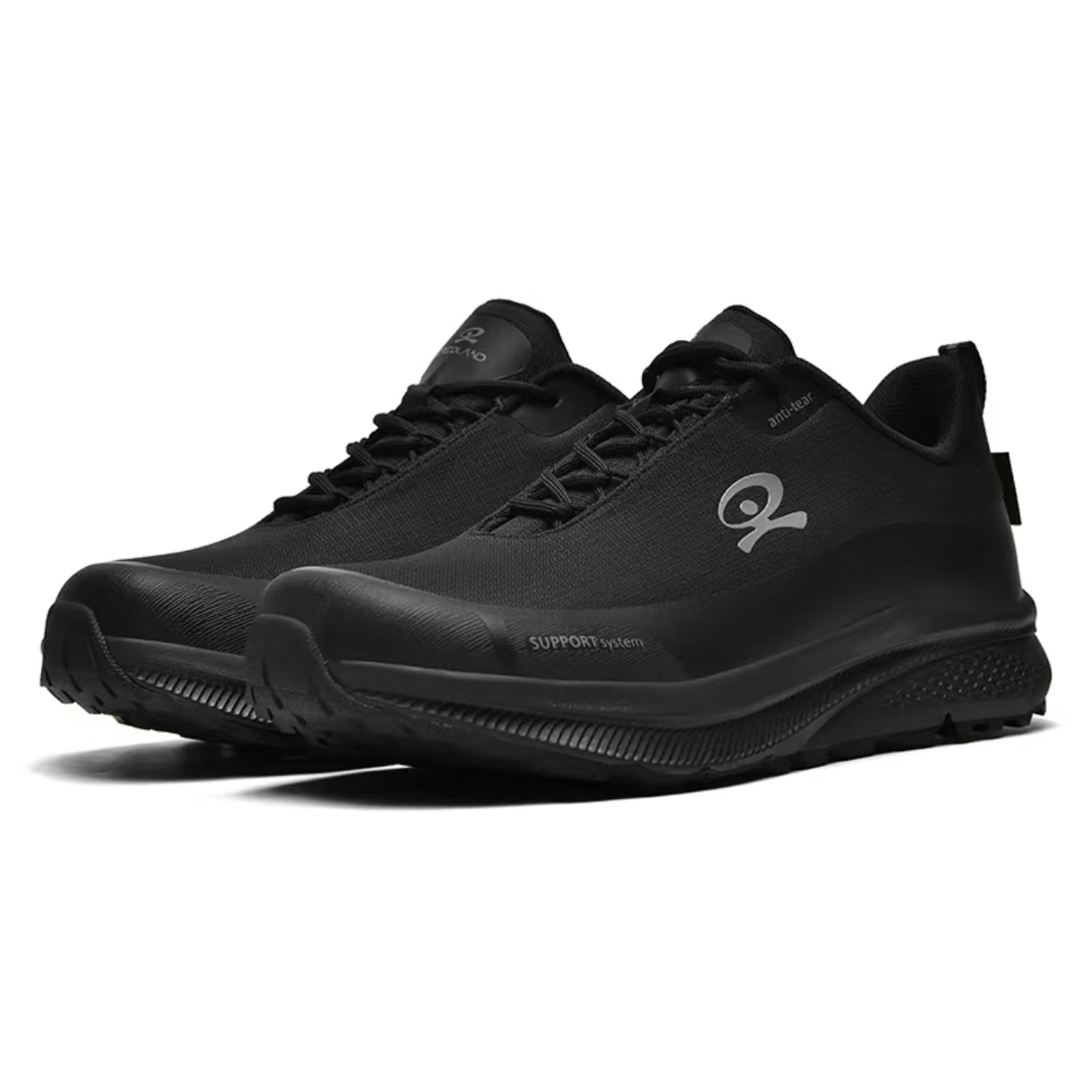 Wide-Toe Trail Running Shoes — Black