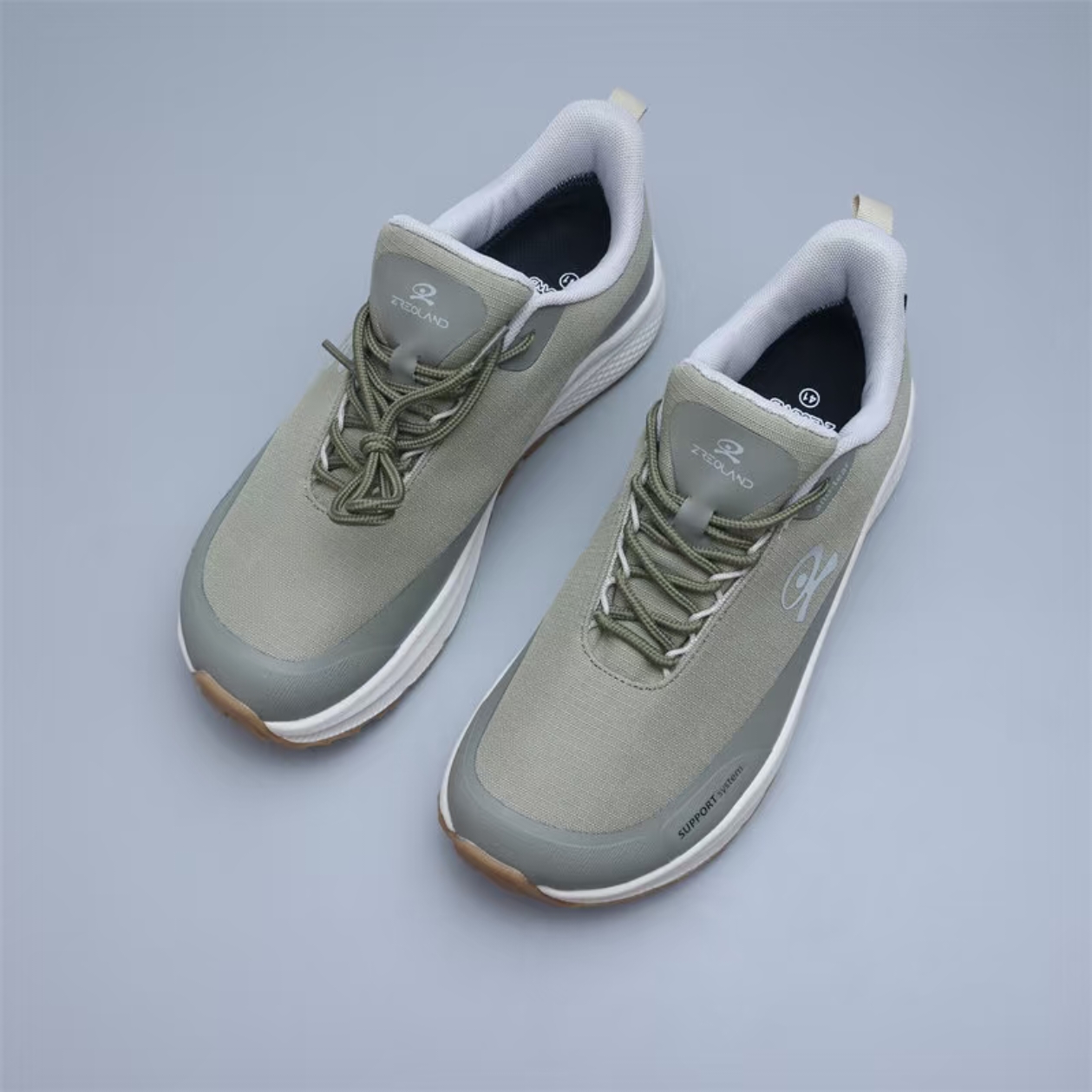Wide-Toe Trail Running Shoes — Khaki