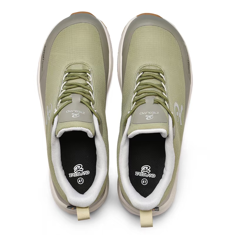 Wide-Toe Trail Running Shoes — Khaki