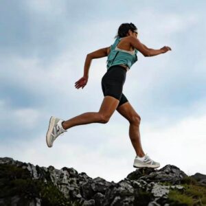 Cushioned Mesh Running Shoes — Orange