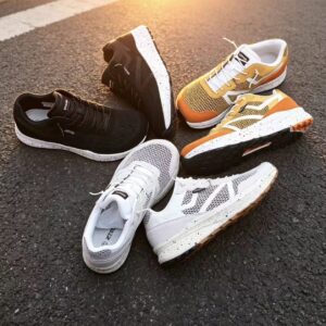 Cushioned Mesh Running Shoes — Orange