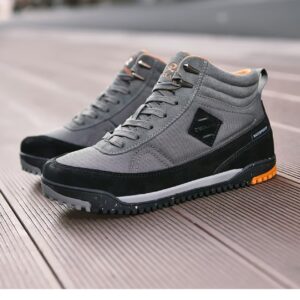 Mid-Cut Hiking Boots — Grey