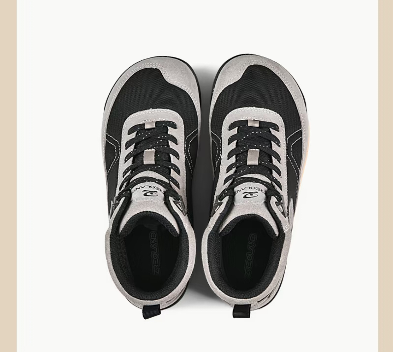 Mid-Cut Hiking Boots — Grey