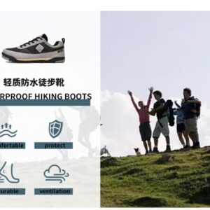 Low-Cut Hiking Shoes — Black